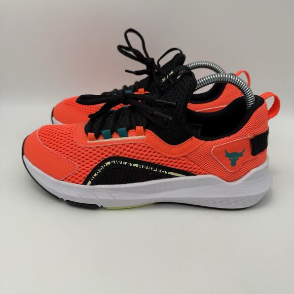 Under Armour UA Project Rock BSR 3 Training Shoes Orange Mens Size 6.5 Women’s 8 - Picture 4 of 9